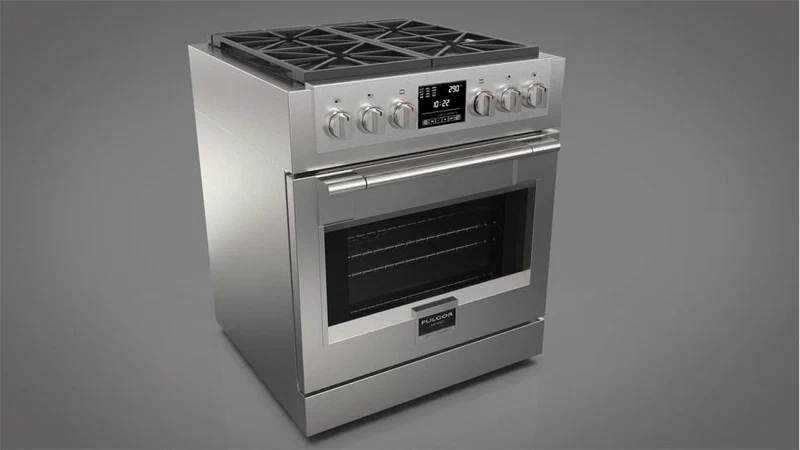 Fulgor Milano professional range in a modern kitchen